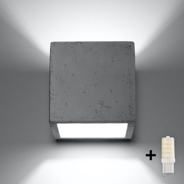 Brilagi -  LED Zidna reflektorska lampa MURO 1xG9/3,5W/230V beton