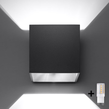 Brilagi - LED Zidna reflektorska lampa MURO 1xG9/4W/230V crno
