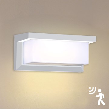 Brilagi - LED Zidno spoljašnje osvetljenje sa senzorom BRICKY LED/12W/230V bela IP54