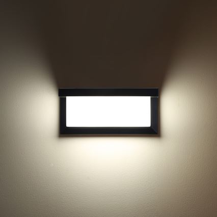 Brilagi - LED Zidno spoljašnje osvetljenje sa senzorom BRICKY LED/12W/230V crno IP54