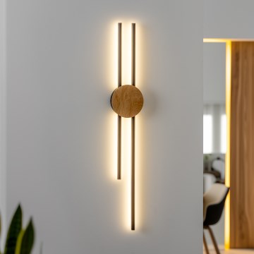 Brilagi - LED zidno svetilo WOODY COLLINE LED/15W/230V 80 cm hrast