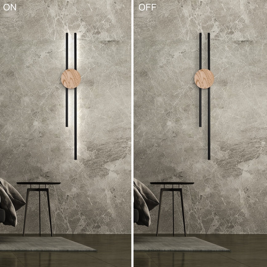 Brilagi - LED zidno svetilo WOODY COLLINE LED/15W/230V 80 cm hrast