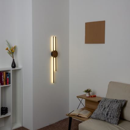 Brilagi - LED zidno svetlo WOODY COLLINE LED/15W/230V 80 cm hrast orah