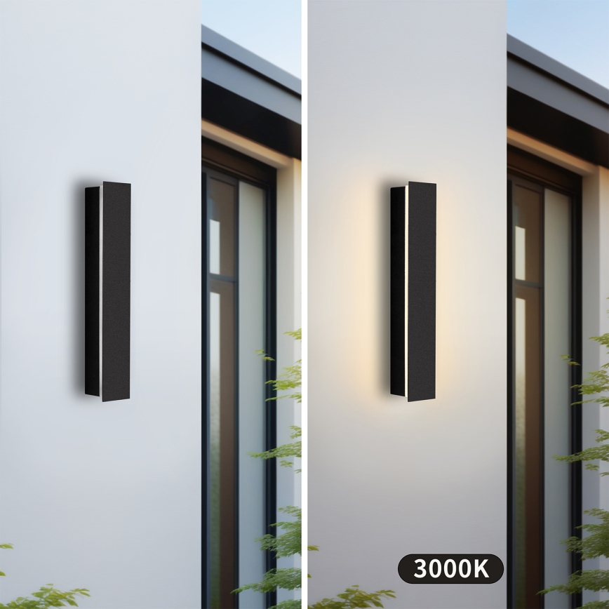 Brilagi - LED spoljašnje zidno svetlo LINEAR LED/8W/230V 3000K IP65 30 cm crno