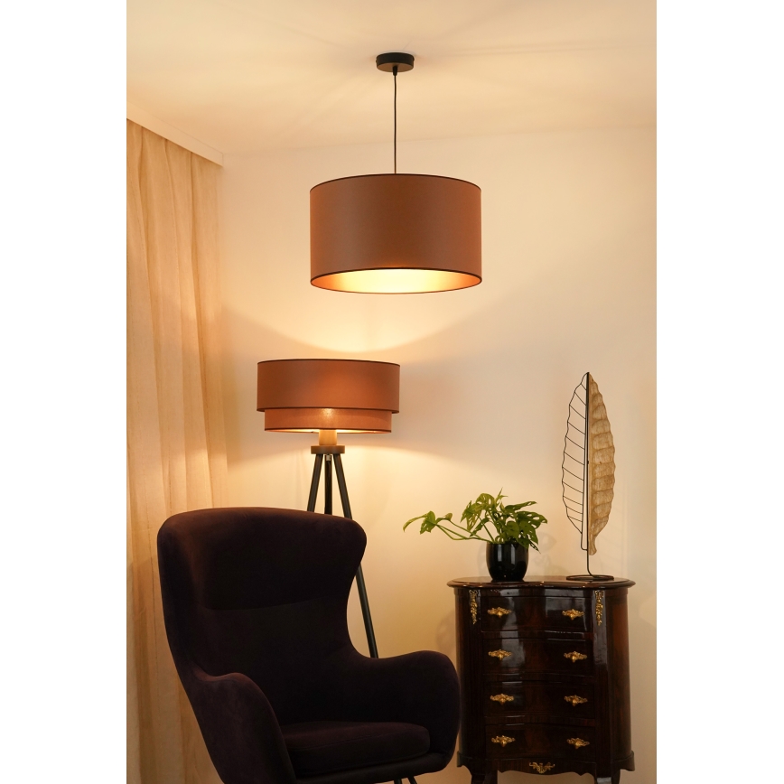 Brilagi - Luster na kablu OREGON ROLLER VEGE 1xE27/15W/230V Ø 45 cm braon