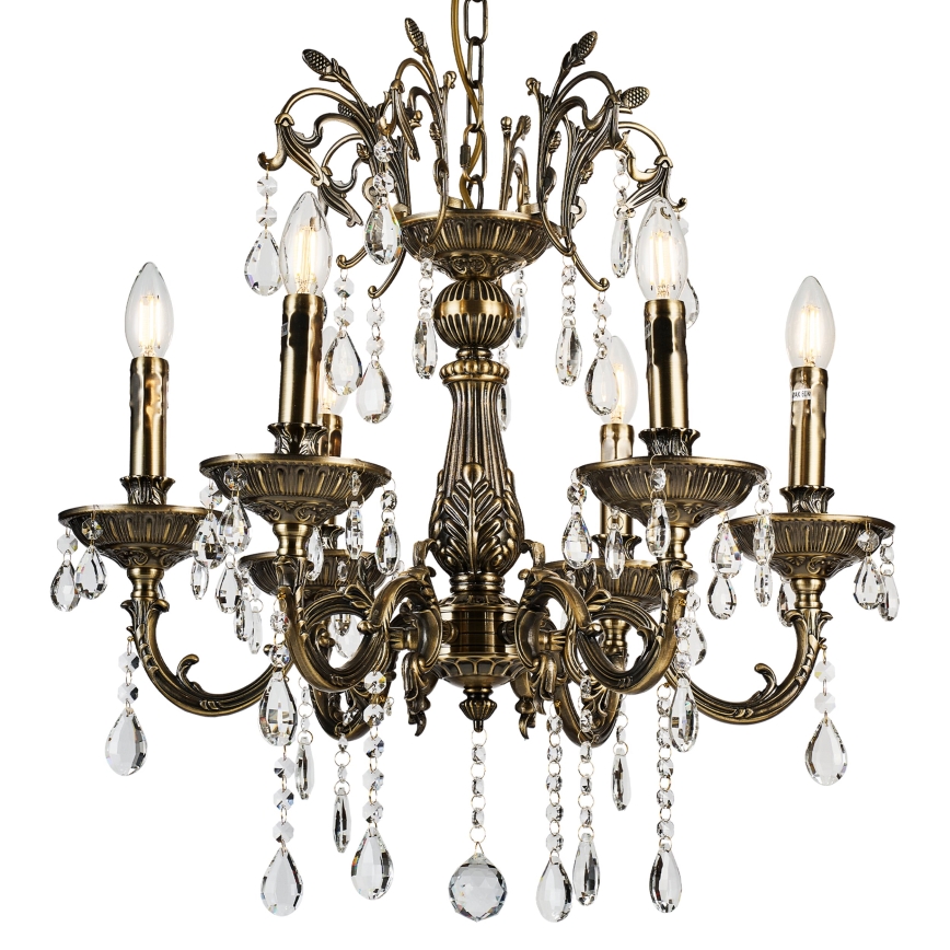 Brilagi - Luster na lancu CLASSIC 6xE14/60W/230V mesing