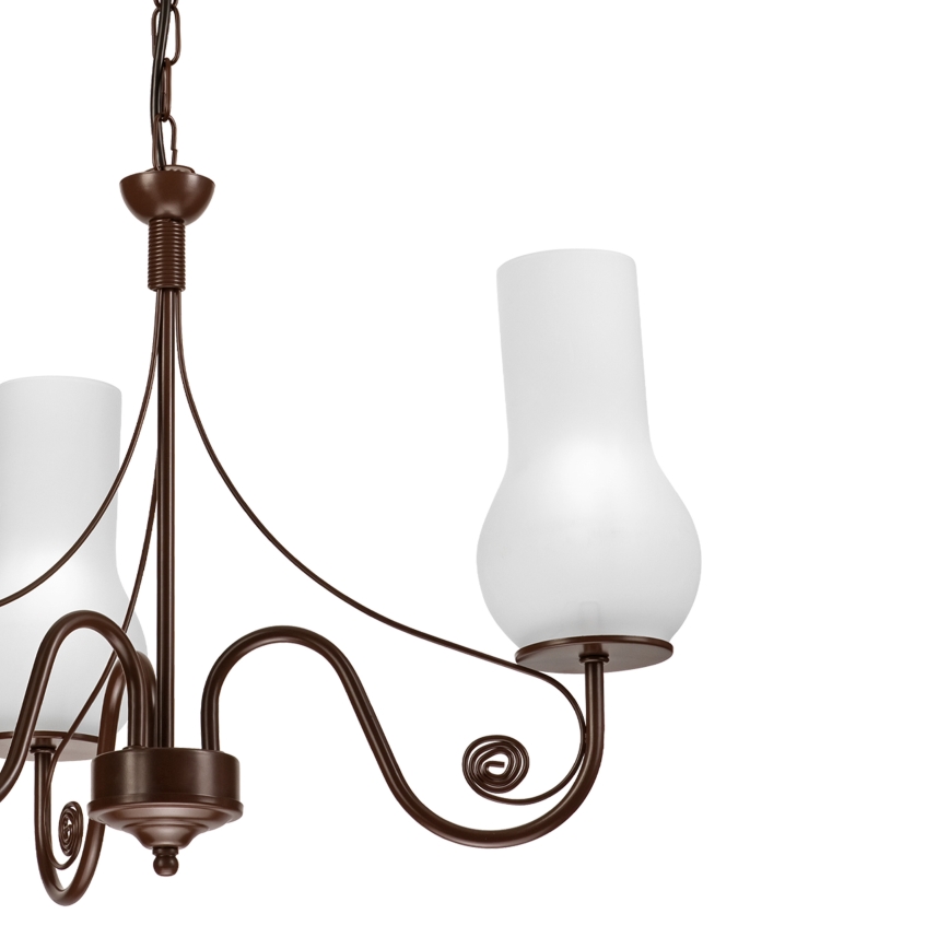 Brilagi - Luster na lancu COTTAGE 3xE14/40W/230V braon/bela