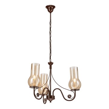 Brilagi - Luster na lancu COTTAGE 3xE14/40W/230V braon