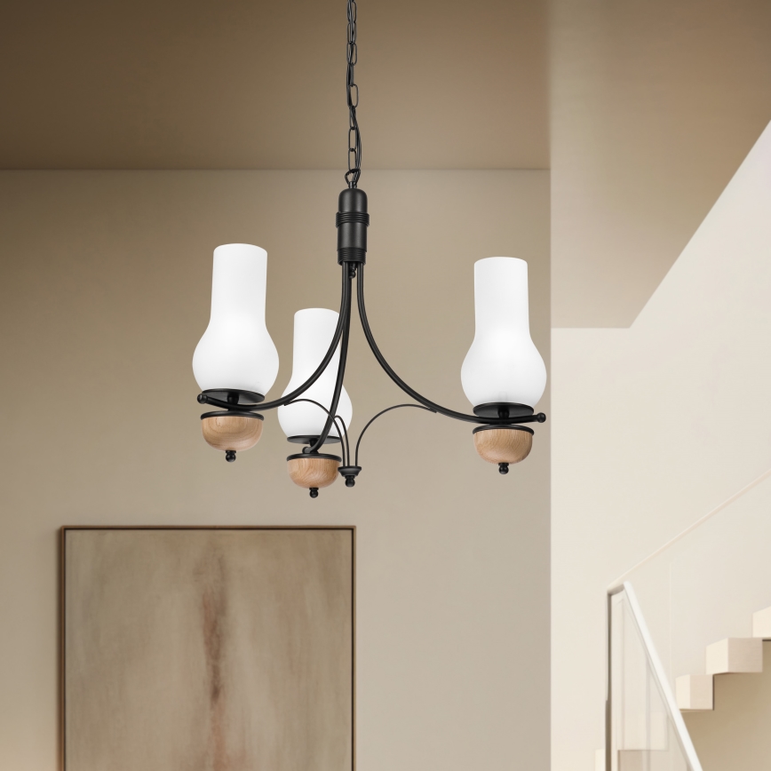 Brilagi - Luster na lancu COTTAGE 3xE14/40W/230V bukva/bela