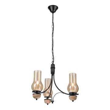 Brilagi - Luster na lancu COTTAGE 3xE14/40W/230V bukva/braon