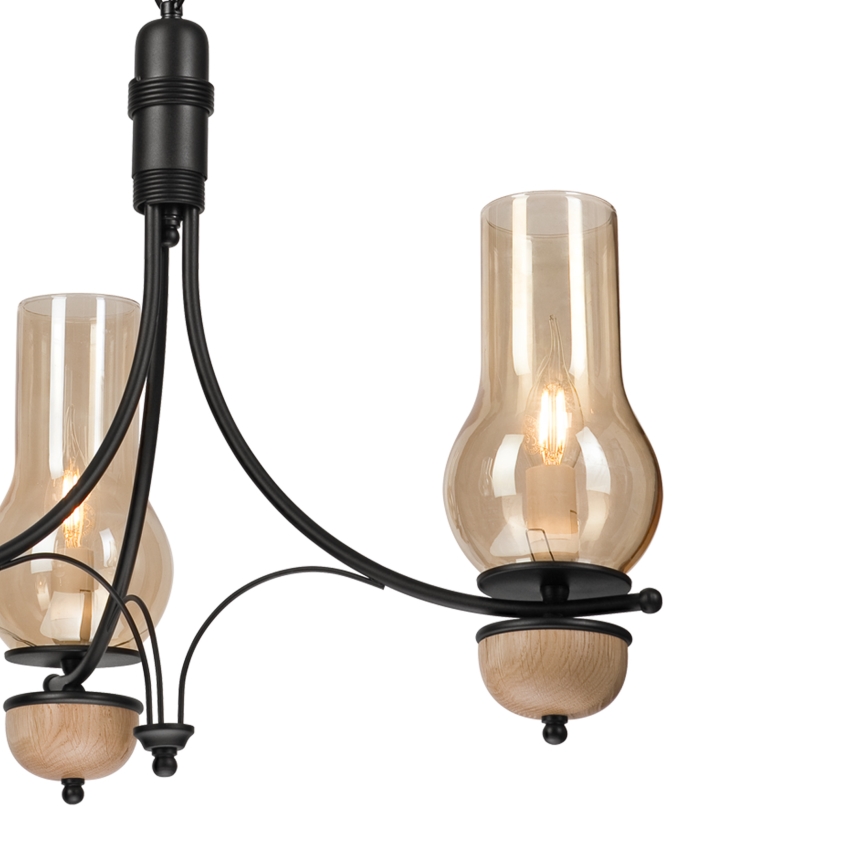 Brilagi - Luster na lancu COTTAGE 3xE14/40W/230V bukva/braon