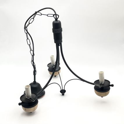 Brilagi - Luster na lancu COTTAGE 3xE14/40W/230V bukva/braon