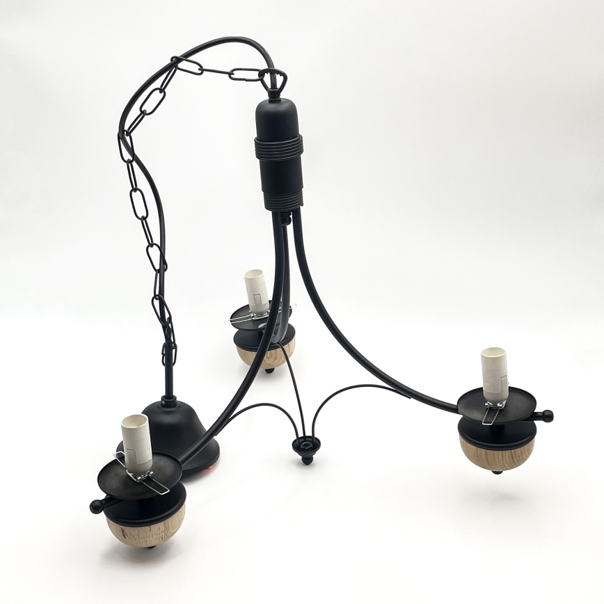 Brilagi - Luster na lancu COTTAGE 3xE14/40W/230V bukva/braon