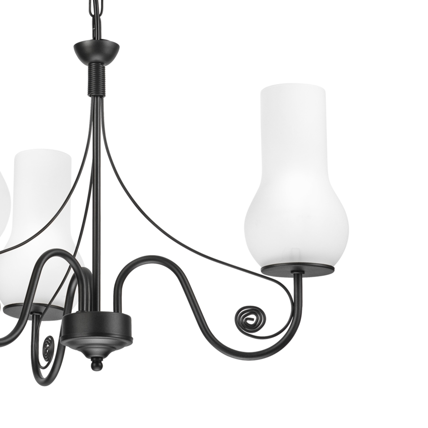 Brilagi - Luster na lancu COTTAGE 3xE14/40W/230V crno/bela
