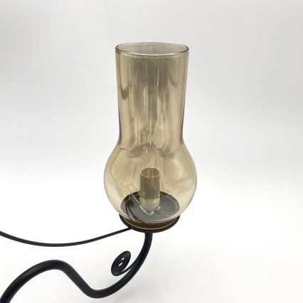 Brilagi - Luster na lancu COTTAGE 3xE14/40W/230V crno/braon