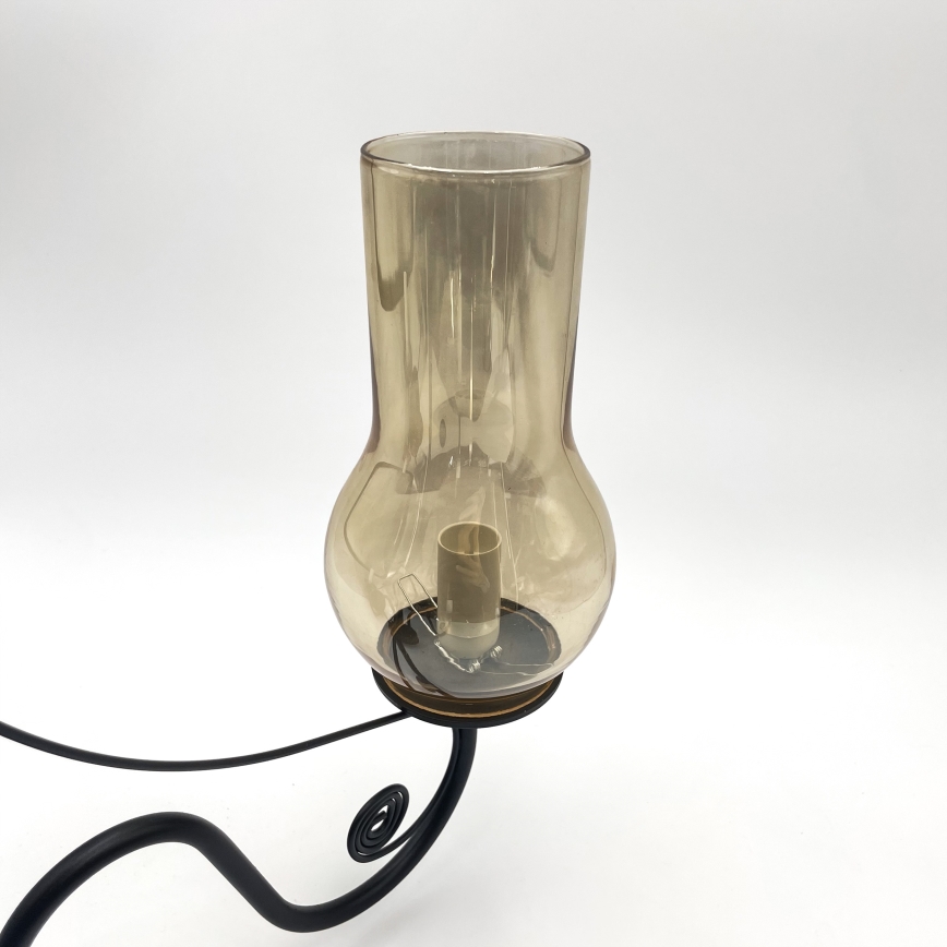 Brilagi - Luster na lancu COTTAGE 3xE14/40W/230V crno/braon