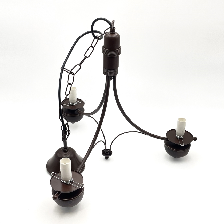 Brilagi - Luster na lancu COTTAGE 3xE14/40W/230V hrast/bela
