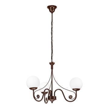 Brilagi - Luster na lancu COTTAGE 3xG9/40W/230V braon/bela
