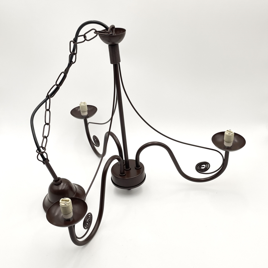 Brilagi - Luster na lancu COTTAGE 3xG9/40W/230V braon/bela