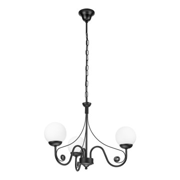 Brilagi - Luster na lancu COTTAGE 3xG9/40W/230V crno/bela