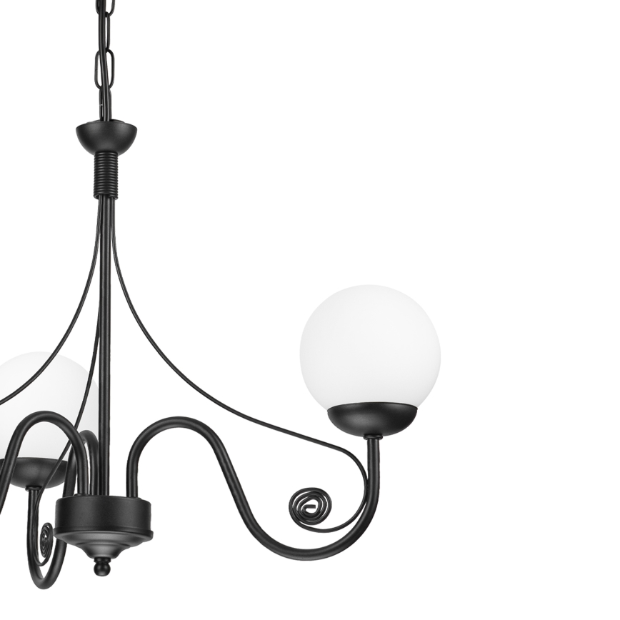 Brilagi - Luster na lancu COTTAGE 3xG9/40W/230V crno/bela