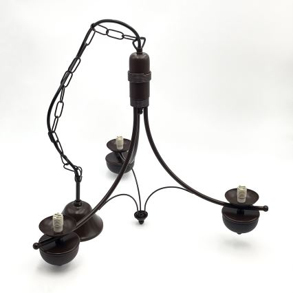 Brilagi - Luster na lancu COTTAGE 3xG9/40W/230V hrast/bela