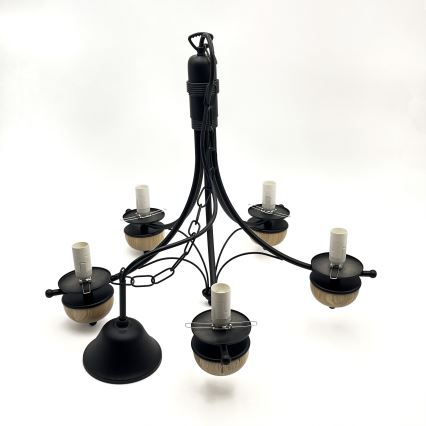 Brilagi - Luster na lancu COTTAGE 5xE14/40W/230V bukva/bela