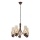 Brilagi - Luster na lancu COTTAGE 5xE14/40W/230V hrast/braon