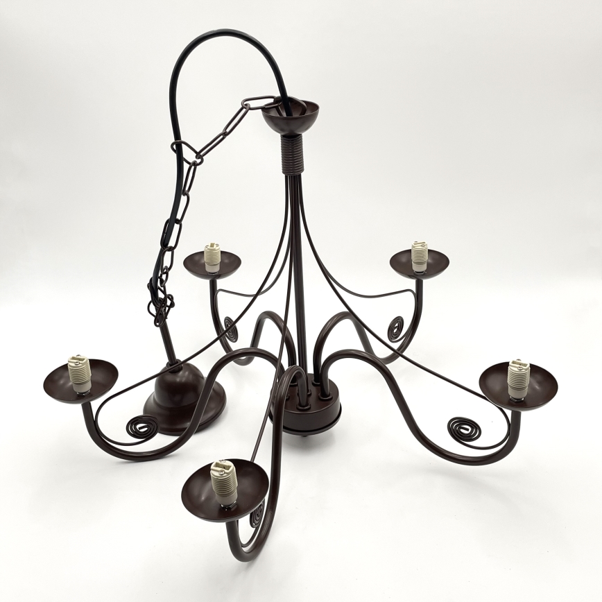 Brilagi - Luster na lancu COTTAGE 5xG9/40W/230V braon/bela