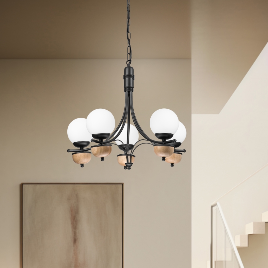 Brilagi - Luster na lancu COTTAGE 5xG9/40W/230V bukva/bela