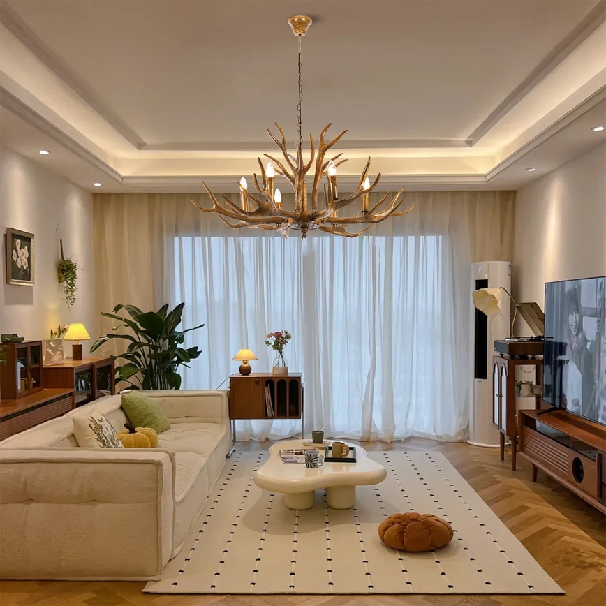 Brilagi - Luster na lancu DEER 6xE14/10W/230V, prečnik 102 cm