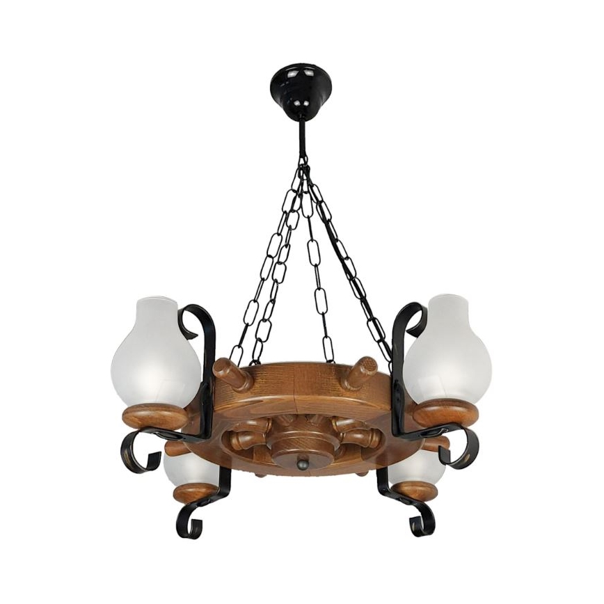 Brilagi - Luster na lancu TIMONA 4xE14/40W/230V bukva/orah