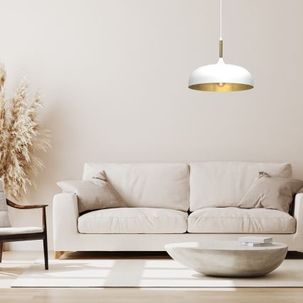 Brilagi - Luster na sajli ABRAHAM 1xE27/60W/230V pr. 35 cm bela