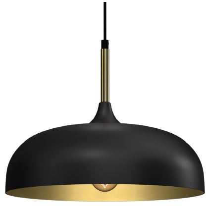 Brilagi - Luster na sajli ABRAHAM 1xE27/60W/230V pr. 35 cm crni