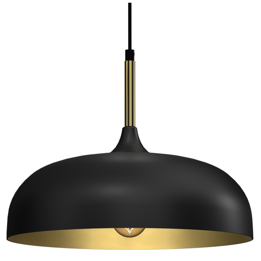 Brilagi - Luster na sajli ABRAHAM 1xE27/60W/230V pr. 35 cm crni