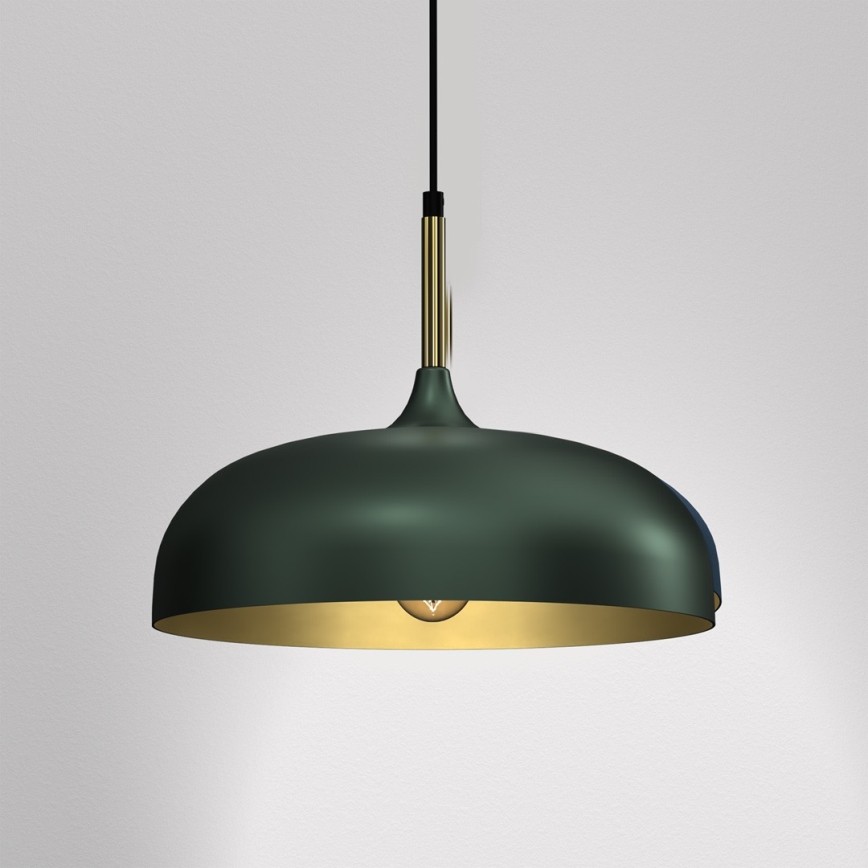 Brilagi - Luster na sajli ABRAHAM 1xE27/60W/230V pr. 35 cm zelena