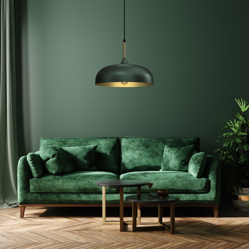 Brilagi - Luster na sajli ABRAHAM 1xE27/60W/230V pr. 35 cm zelena