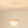 Brilagi - Luster na sajli ALASKA LUNETA 1xE27/15W/230V pr. 25 cm sivo/kremasta