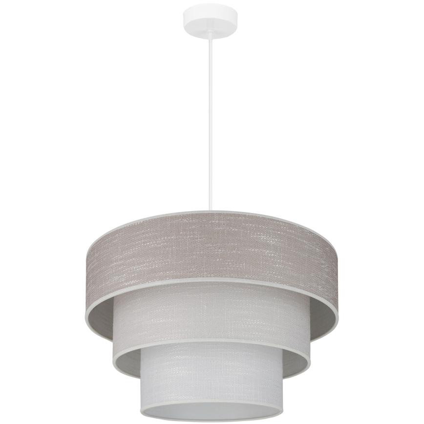 Brilagi - Luster na sajli ALASKA LUNETA 1xE27/15W/230V pr. 45 cm sivo/kremasta