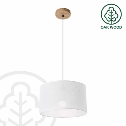 Brilagi - Luster na sajli ANTHONY 1xE27/60W/230V hrast/bela