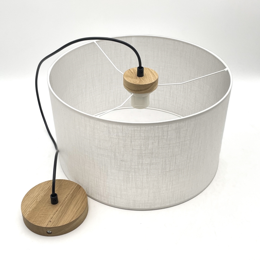 Brilagi - Luster na sajli ANTHONY 1xE27/60W/230V hrast/bela