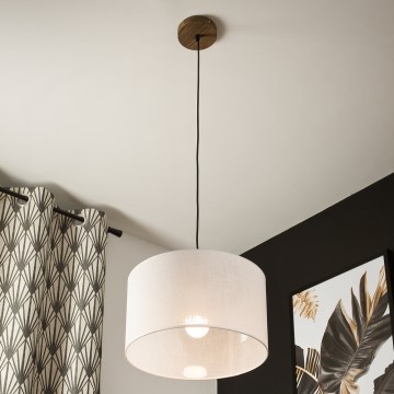 Brilagi - Luster na sajli ANTHONY 1xE27/60W/230V hrast/bela