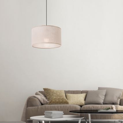 Brilagi - Luster na sajli ANTHONY 1xE27/60W/230V hrast/bež