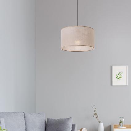 Brilagi - Luster na sajli ANTHONY 1xE27/60W/230V hrast/bež