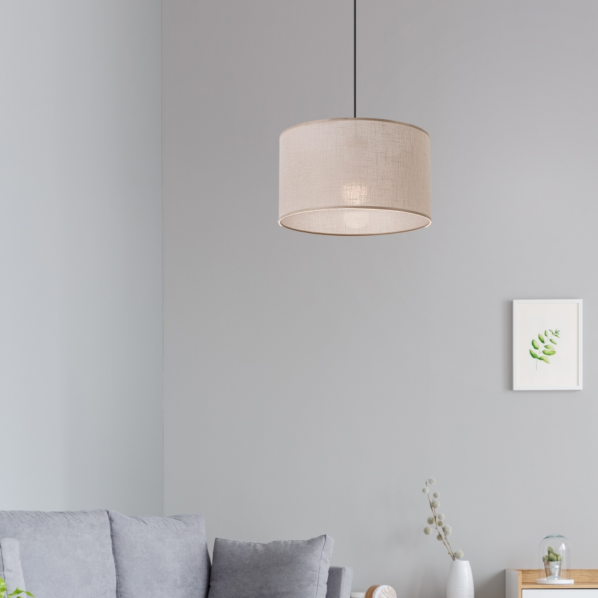 Brilagi - Luster na sajli ANTHONY 1xE27/60W/230V hrast/bež