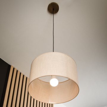Brilagi - Luster na sajli ANTHONY 1xE27/60W/230V hrast/bež
