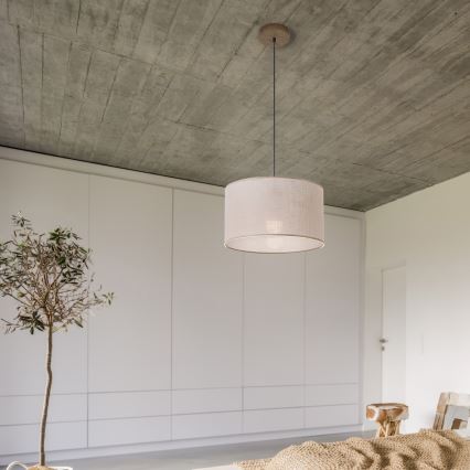 Brilagi - Luster na sajli ANTHONY 1xE27/60W/230V hrast/bež