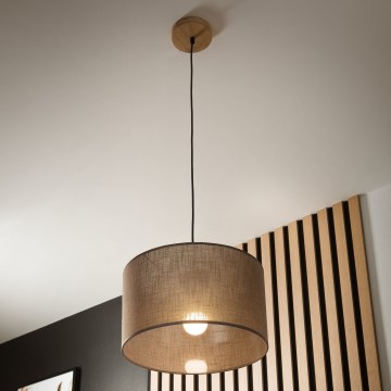 Brilagi - Luster na sajli ANTHONY 1xE27/60W/230V hrast/braon