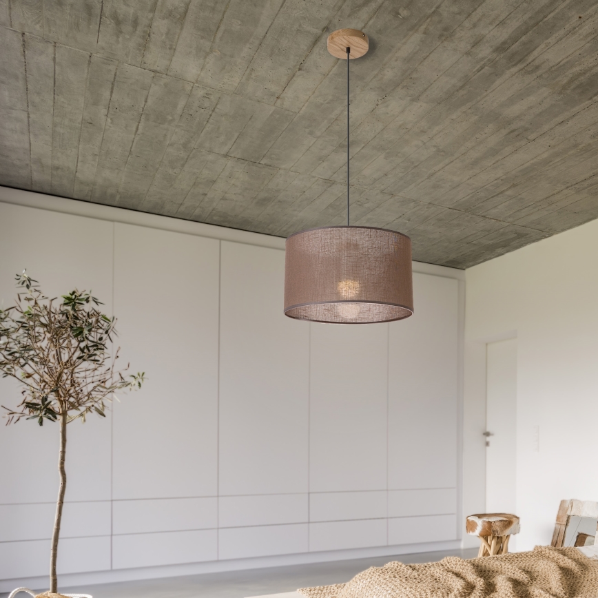 Brilagi - Luster na sajli ANTHONY 1xE27/60W/230V hrast/braon