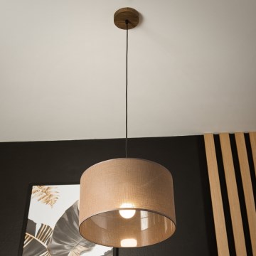 Brilagi - Luster na sajli ANTHONY 1xE27/60W/230V hrast/braon